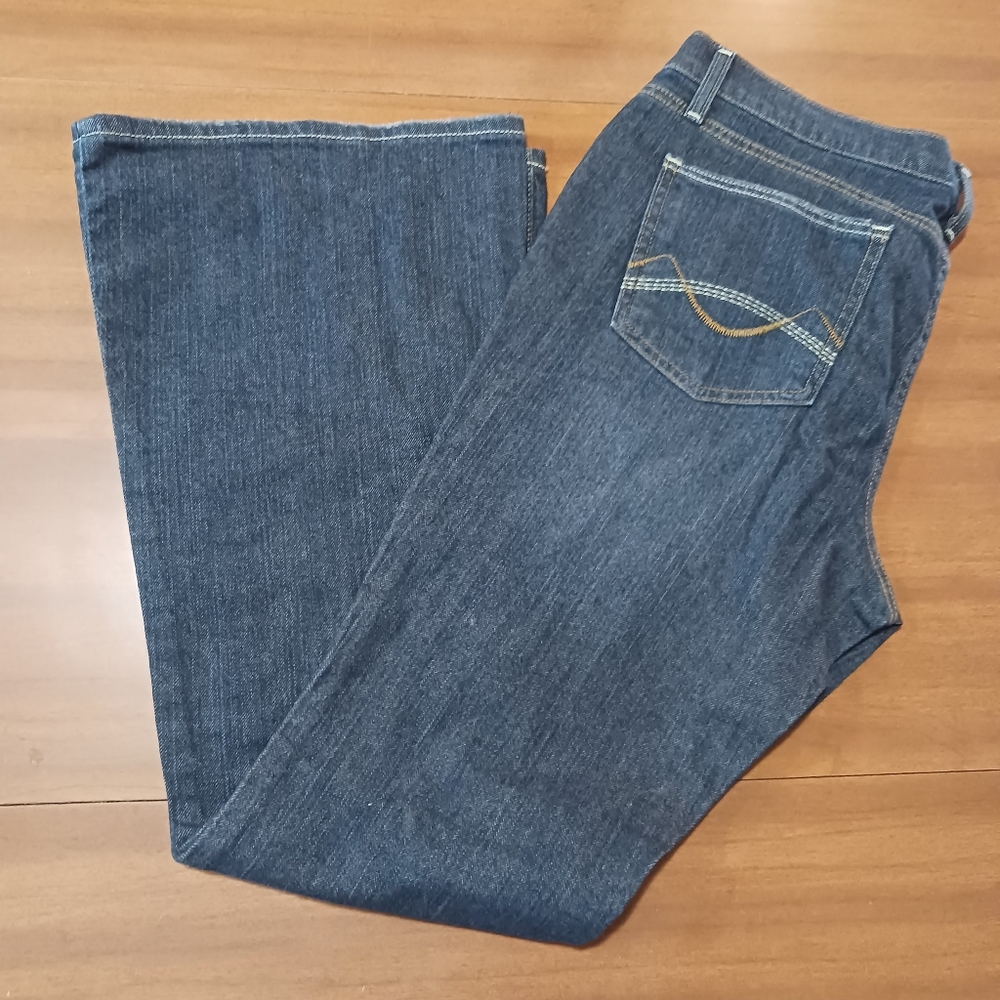 Mossimo Denim Jeans Premium Size 15 Flare Straight Hip Juniors Misses